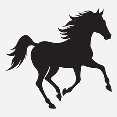 classic Horse silhouette icon illustration
