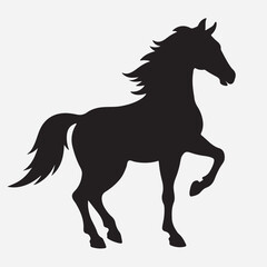 classic Horse silhouette icon illustration