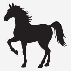 classic Horse silhouette icon illustration