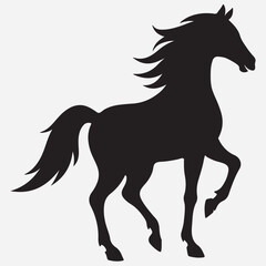 classic Horse silhouette icon illustration