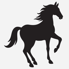 classic Horse silhouette icon illustration