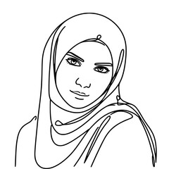 portrait of a woman with hijab