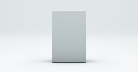 3d white empty sign mock up 