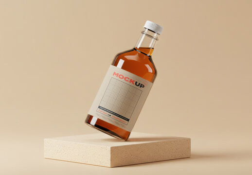 Liquor Bottle Label Mockup