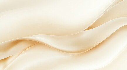Obraz premium Soft, flowing, light beige fabric drapes