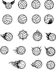 Fototapeta premium 20 Unique Volleyball Icon Designs