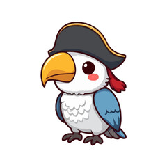 Adorable Little Pirate Parrot 
