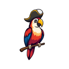 Iconical, Detailed 3D Pirate Parrot