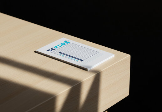 Papers on Wooden Surface Mockup