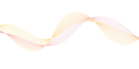 Abstract colorful ; curve and wave lines on transparent background. Futuristic technology and dynamic wave pattern. vector illustrate	