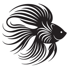 Naklejka premium Angelfish Fish Logo Design