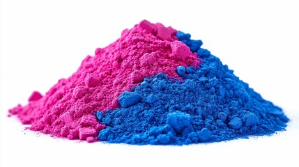 Vibrant Pink and Blue Pigment Powder Blend