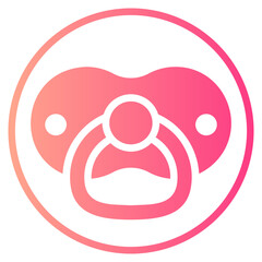 pacifier gradient icon
