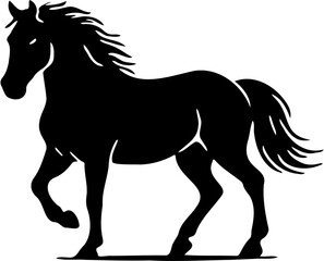 horse vector illustration, isolated on white