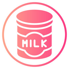 milk gradient icon