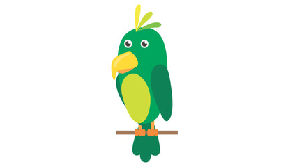 parrot on a branch