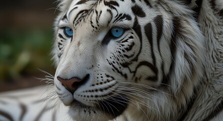 white tiger portrait