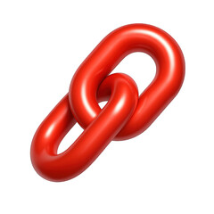 Red Chain Link Strength Connection Unity
