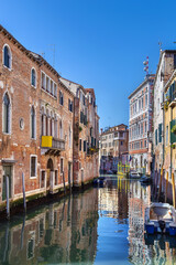 Cityscape with canal in Venice, Italy