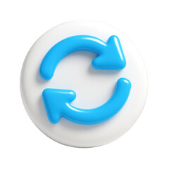 3D Render of a Refresh Button Icon