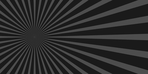 Black grey light line comic star vector presentation background design. sunburst background for retro design, Black And White Sunburst Background .
