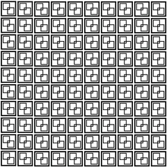 Black & white checked box pattern, Square. pattern design