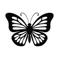 Beautiful Butterfly Vector Silhouette