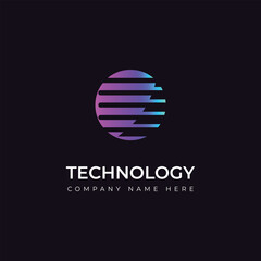 Technology  logo design vector