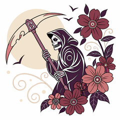 flower and butterfly