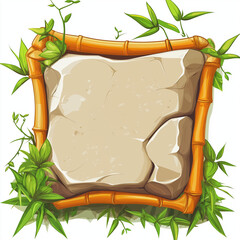 Obraz premium Graphic element isolation background for your design asset, game asset, video game, mobile game, web asset Illustration 