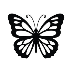 Beautiful Butterfly Vector Silhouette