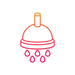 Shower Vector icon