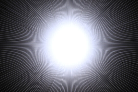 Abstract radiating light burst with gradiated lines creating a dynamic visual effect