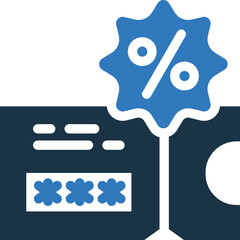 Promo Code mixed color icon