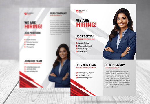 Employee Recruitment Flyer Template 