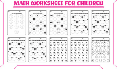 Printable math worksheet for children