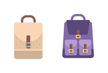 School backpacks set Colorful bags for primary school students