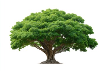 Fototapeta premium Lush Green Tree: A Serene Nature Photograph