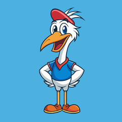 funny parrot cartoon