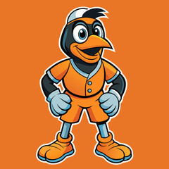 vector illustration of cartoon character