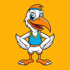 funny parrot cartoon