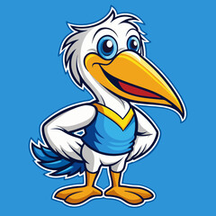 illustration of a cartoon bird