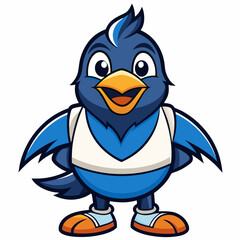 bird, cartoon, animal, vector, illustration, twitter, blue, tweet, cute, icon, character, bluebird, art, funny, beak, baby, nature, flying, owl, fun, duck, christmas, drawing, robin, symbol