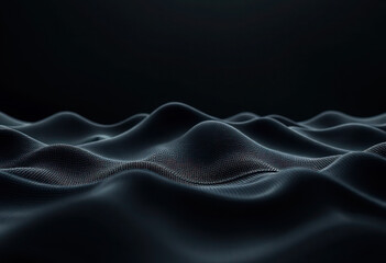 Obraz premium abstract black wave background