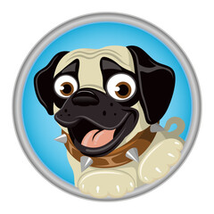 Cartoon Pug