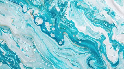 Fototapeta premium Dynamic Blue Abstract Fluid Background: Gradient Waves, Liquid Textures & Modern Design for Digital Media, Web & Branding