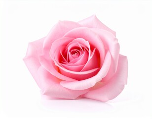 Fototapeta premium pink rose isolated White background