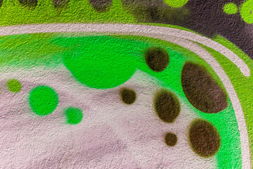 beautiful wallpaper of street wall graffiti painting of aerosol urban art. Colorful city background of spray graffiti drawing in modern culture style