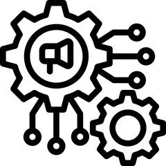 Automation line icon