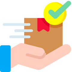 Delivery flat color icon